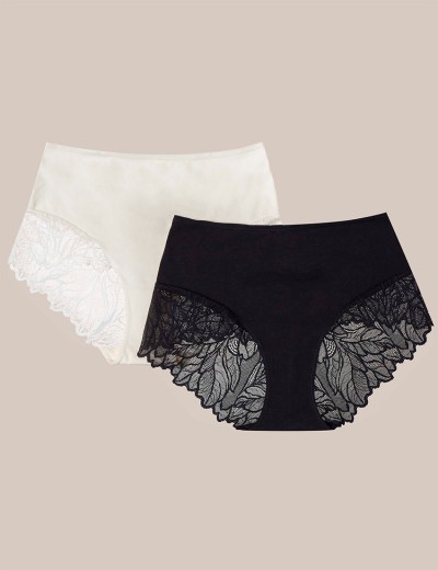 Хлопковые трусы в упаковке 2 шт Esotiq PINKY 42146 экрю + черный, Цвет: экрю+черный, Размеры: M, изображение 3