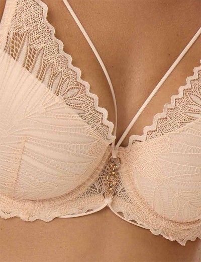 Бюстгальтер с пуш-ап вкладышами Esotiq ONIKA 41727 пудровый, Цвет: пудровый, Размеры: 70E, изображение 3