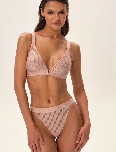 Трусики стринги Esotiq OSOM 41894 бежевая полоска, Цвет: бежевый, Размеры: XL, изображение 4