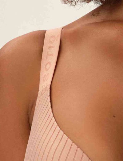 Формованный бюстгальтер Esotiq OSOM 41795 бежевая полоска, Цвет: бежевый, Размеры: 75B, изображение 5