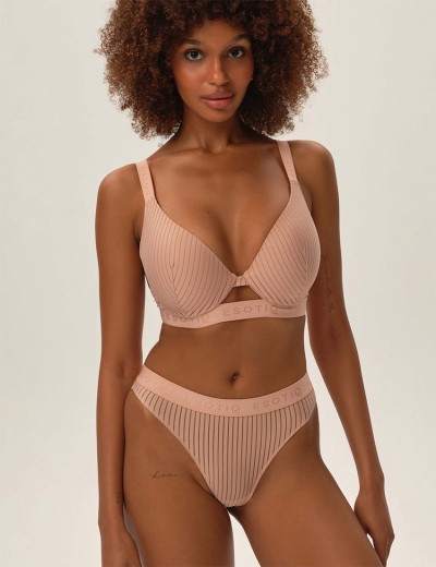 Формованный бюстгальтер Esotiq OSOM 41795 бежевая полоска, Цвет: бежевый, Размеры: 75B, изображение 6