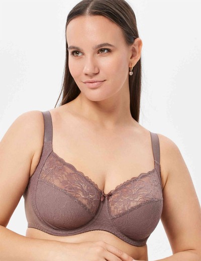 Бюстгальтер мягкий с подкроем Milavitsa 124960 лесной орех, Цвет: лесной орех, Размеры: 75F, изображение 5