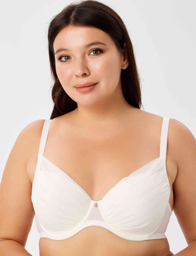 Бюстгальтер с формованной чашкой Milavitsa 127650 приглушенно-белый, Цвет: приглушенно-белый, Размеры: 80F, изображение 5