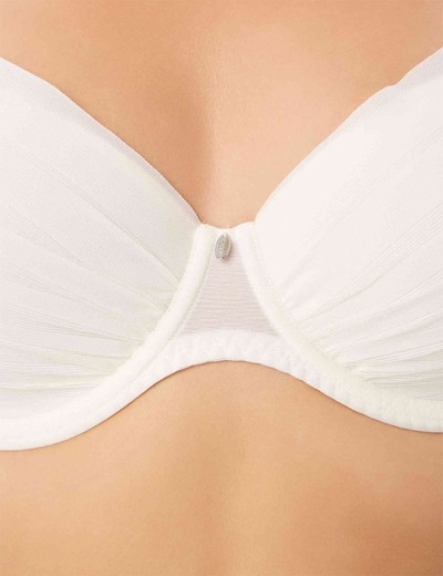 Бюстгальтер с формованной чашкой Milavitsa 127650 приглушенно-белый, Цвет: приглушенно-белый, Размеры: 80F, изображение 4