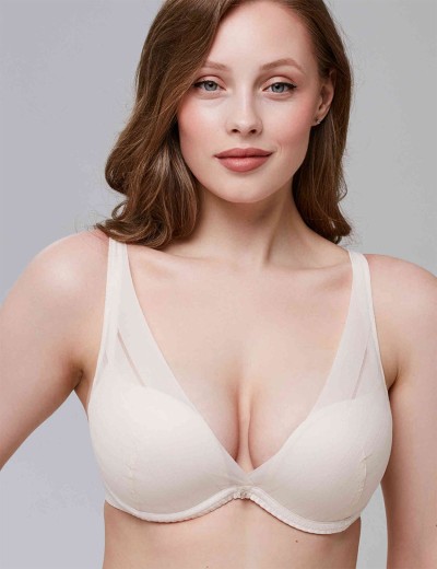 Треугольный бюстгальтер с пуш-ап Milavitsa 127660 пастель, Цвет: пастель, Размеры: 75B, изображение 5