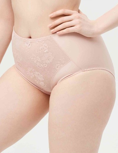 Трусы слипы высокие Milavitsa 256180 розовый фарфор, Цвет: розовый фарфор, Размеры: 2XL, изображение 3