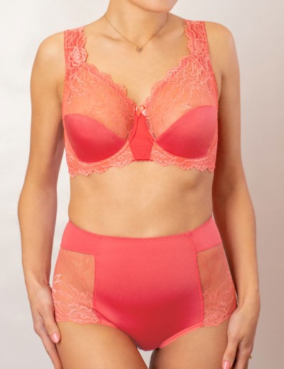 Трусы высокие Valmira 2916/M коралл, Цвет: коралл, Размеры: M, изображение 4