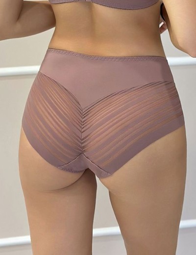 Трусы высокие Albina L SILUET 480 кофейно-розовый, Цвет: кофейно-розовый, Размеры: S, изображение 2