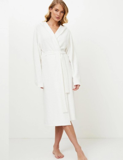 Белый пушистый халат Aruelle KEYLA, Цвет: белый, Размеры: M, изображение 4