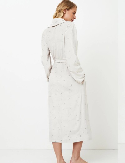 Женский теплый халат Aruelle MEREDITH, Цвет: светло-серый, Размеры: 2XL, изображение 3