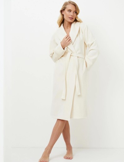 Теплый халат Aruelle NORELLA, Цвет: экрю, Размеры: 2XL, изображение 4