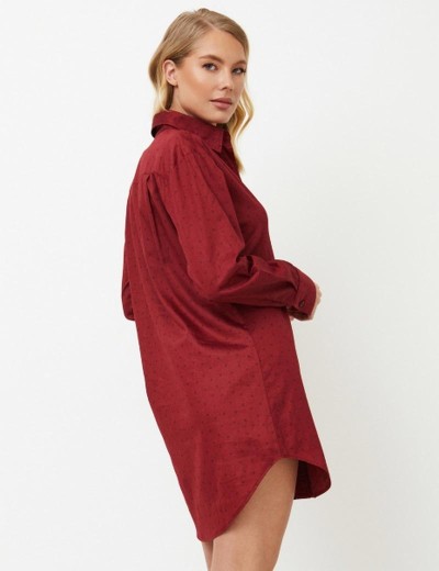 Сорочка рубашечного кроя Aruelle VITTORIA, Цвет: бургундское вино, Размеры: XS, изображение 2