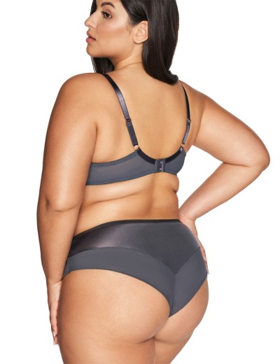 Трусы бразилиана Ava ROMANCE 2123 brazilian Gray, Цвет: графит, Размеры: 2XL, изображение 4
