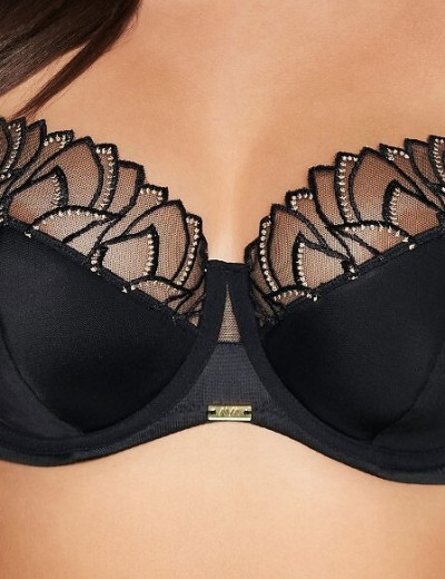 Бюстгальтер полупоролоновый Ava MIRAY 2114 PU Black, Цвет: черный, Размеры: 80E, изображение 3