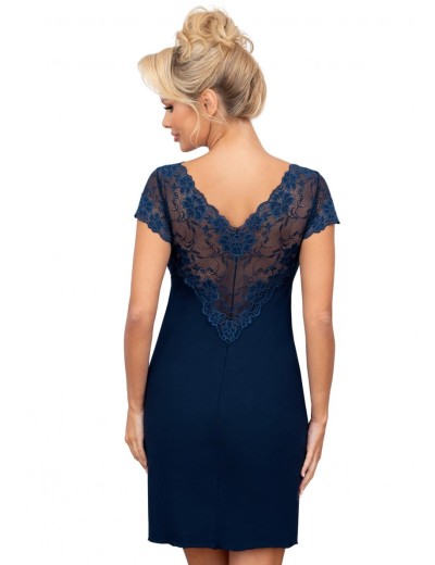 Сорочка с кружевом Donna ISMENA nightdress DARK BLUE, Цвет: темно-синий, Размеры: S, изображение 2 Сорочка с кружевом Donna ISMENA nightdress DARK BLUE, Цвет: темно-синий, Размеры: S, изображение 2