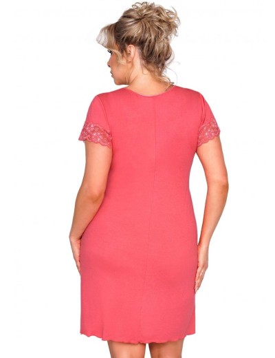 Ночная сорочка Donna MARIZA PLUS nightdress CORAL, Цвет: коралловый, Размеры: 5XL, изображение 2