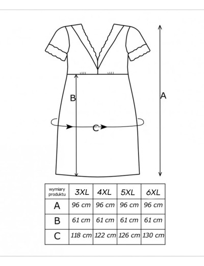 Ночная сорочка Donna MARIZA PLUS nightdress CORAL, Цвет: коралловый, Размеры: 5XL, изображение 3