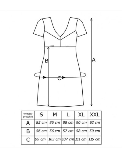 Сорочка с кортким рукавом Donna MELANIA nightdress DARK BLUE, Цвет: темно-синий, Размеры: S, изображение 3