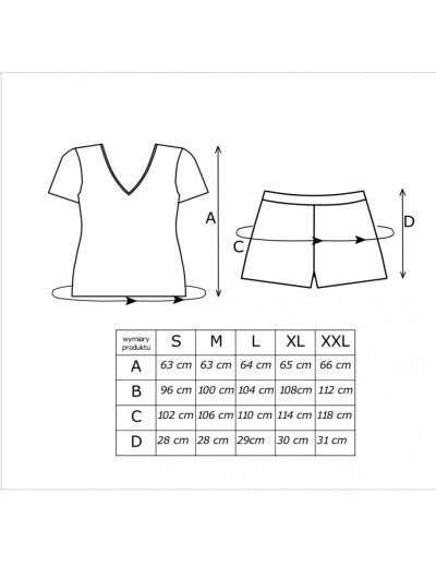 Пижама с шортами Donna PANTERA 1/2 pyjamas BLACK, Цвет: черный, Размеры: S, изображение 3