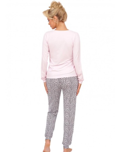 Пижама с брюками Donna PANTERA long pyjamas PINK, Цвет: розовый, Размеры: S, изображение 3