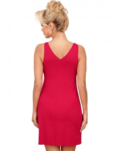 Сорочка с кружевным лифом Donna SILVANA nightdress VINE, Цвет: темно-красный, Размеры: S, изображение 2