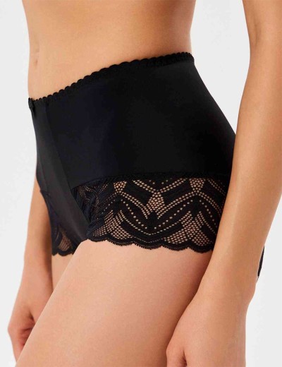 Трусы женские высокие Elli 711 LACE черный, Цвет: черный, Размеры: S, изображение 3