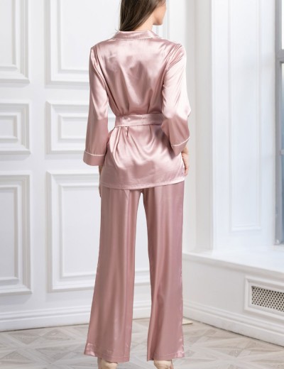 Пижама шёлковая Mia-Amore FELLINI 3915 пудра, Цвет: пудровый, Размеры: L, изображение 2