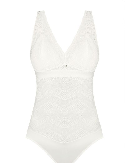 Кружевное боди Mefemi DESIRE BODY экрю, Цвет: экрю, Размеры: M, изображение 5