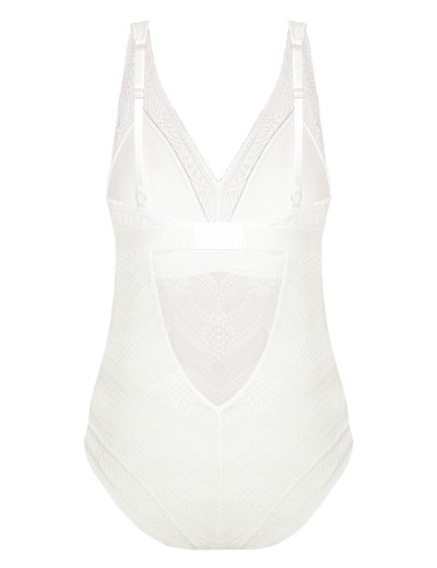 Кружевное боди Mefemi DESIRE BODY экрю, Цвет: экрю, Размеры: M, изображение 6