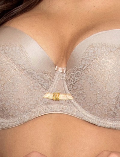 Бюстгальтер балконет Nipplex GALINA U, Цвет: мокка, Размеры: 75D, изображение 3