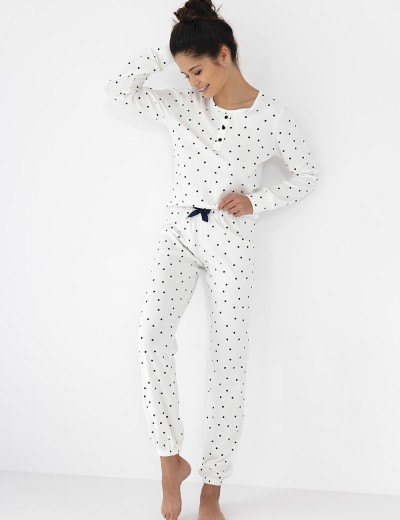 Хлопковая пижама Sensis BLUEBELL, Цвет: белый, Размеры: M, изображение 2