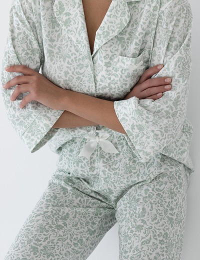 Женская пижама из хлопка Sensis ELISE, Цвет: мята, Размеры: M, изображение 4