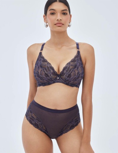 Стринги завышенные Alles GLOW stringi classic navy blue, Цвет: темно-синий, Размеры: M, изображение 3