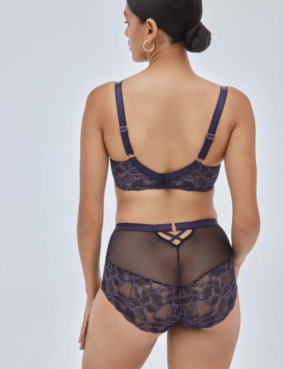 Бюстгальтер полупоролон Alles GLOW PU navy blue, Цвет: темно-синий, Размеры: 85F, изображение 6