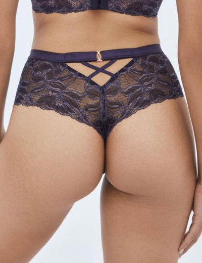 Стринги завышенные Alles GLOW stringi classic navy blue, Цвет: темно-синий, Размеры: M, изображение 2