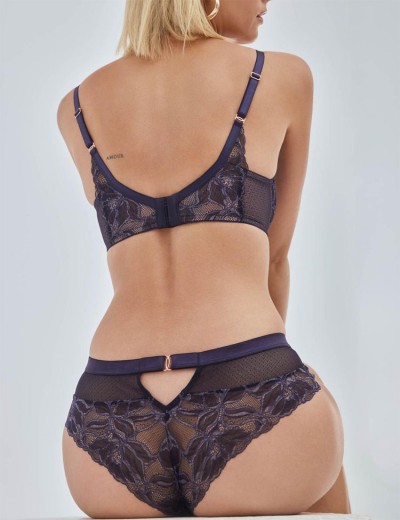 Бюстгальтер с пуш-ап Alles GLOW P-UP navy blue, Цвет: темно-синий, Размеры: 70B, изображение 5