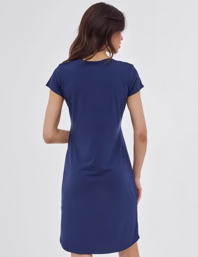 Сорочка с короткими рукавами Cornette 619 JULIET, Цвет: темно-синий, Размеры: M, изображение 2