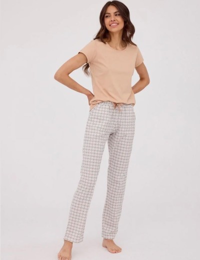 Хлопковая пижама со штанами Cornette 797 BONNIE, Цвет: бежевый, Размеры: L, изображение 2
