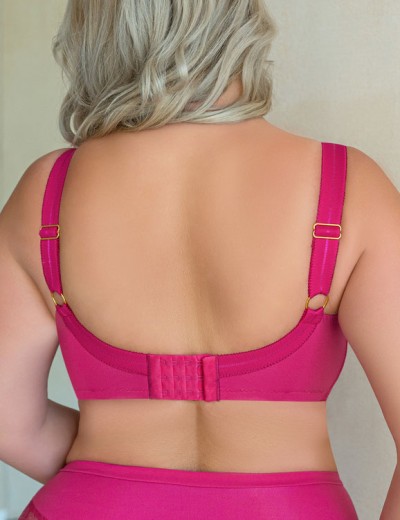 Мягкий бюстгальтер балконет Kris Line BLUSH half cup soft, Цвет: фуксия, Размеры: 75J, изображение 2