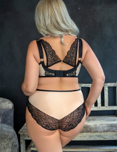 Бюстгальтер с мягкой чашкой Kris Line LIME soft full cup, Цвет: бежевый+лайм, Размеры: 100E, изображение 5