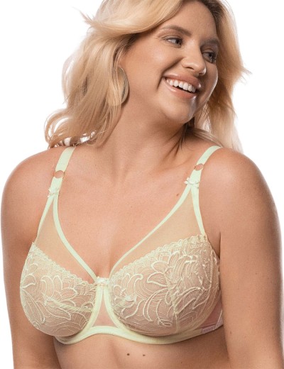 Мягкий бюстгальтер с вышивкой Mefemi JANETTE M мята, Цвет: мята, Размеры: 70G, изображение 3