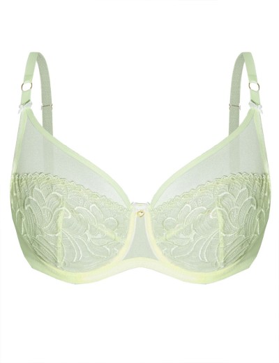 Мягкий бюстгальтер с вышивкой Mefemi JANETTE M мята, Цвет: мята, Размеры: 70G, изображение 9