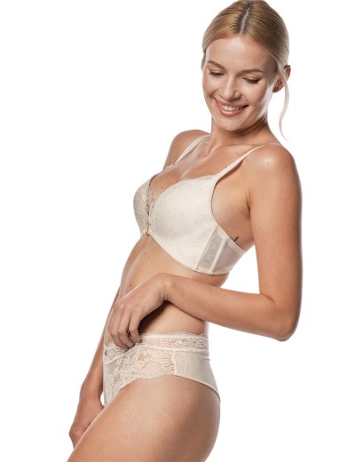 Бюстгальтер двойной пуш-ап Mefemi KSENIA Super P-UP экрю, Цвет: экрю, Размеры: 85C, изображение 7