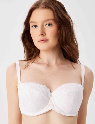 Бюстгальтер балконет анжелика Milavitsa 117321 белый, Цвет: белый, Размеры: 80C, изображение 5 Бюстгальтер балконет анжелика Milavitsa 117321 белый, Цвет: белый, Размеры: 80C, изображение 5