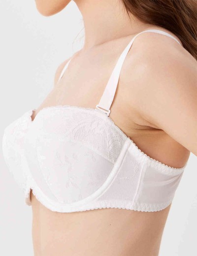 Бюстгальтер балконет анжелика Milavitsa 117321 белый, Цвет: белый, Размеры: 80C, изображение 3 Бюстгальтер балконет анжелика Milavitsa 117321 белый, Цвет: белый, Размеры: 80C, изображение 3