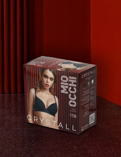 Бюстгальтер спейсер Mioocchi CRYSTALL 7738 nero, Цвет: nero (черный), Размеры: 70C, изображение 6