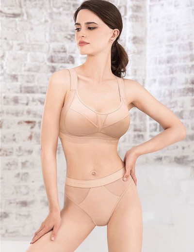 Мягкий бюстгальтер без косточек Mioocchi X-FACTOR 8151 nudo, Цвет: nudo (телесный), Размеры: 70B, изображение 2