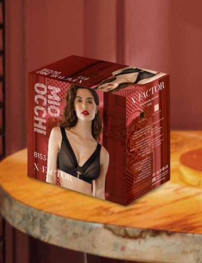 Бюстгальтер бралетт Mioocchi X-FACTOR 8153 cabernet, Цвет: cabernet (бордо), Размеры: 75D, изображение 3