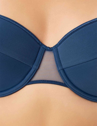 Бюстгальтер с уплотненной чашкой Misstyle 4115 / 415 французский синий, Цвет: французский синий, Размеры: 80C, изображение 4