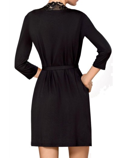 Халат на завязке Nipplex BONA черный, Цвет: черный, Размеры: M, изображение 2